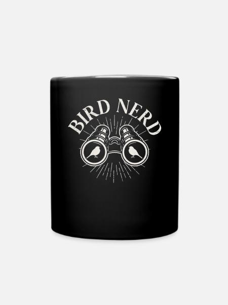 Bird Nerd - Tasse einfarbig - Schwarz