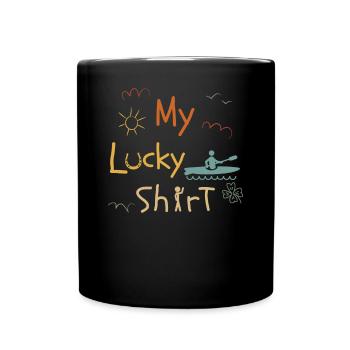KAYAKS CANOE RAFTING BOAT Kayaking Funny Vintage - Full Colour Mug - black - Front