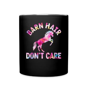 Barn Hair Dont Care - Tasse einfarbig - Schwarz - Vorne
