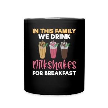 J’adore Milkshakes Milkshake Gift - Mug uni - noir - Devant