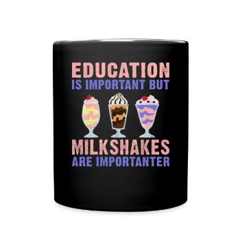 J’adore Milkshakes Milkshake Gift - Mug uni - noir - Devant