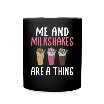 J’adore Milkshakes Milkshake Gift - Mug uni - noir - Devant