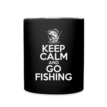 Keep Calm And Go Fishing - Full Colour Mug - black - Front