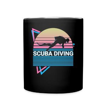 Recreational Diving Recreational Diver Retro - Full Colour Mug - black - Front