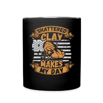 Clay Pigeon Shooting & Funny Sport Shooter Clay Pigeons - Mug uni - noir - Devant