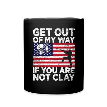 Clay Pigeon Shooting & Funny Sport Shooter Clay Pigeons - Mug uni - noir - Devant