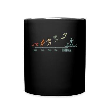 SUP paddleboarding Stand Up Paddle Vintage Weekend - Mug uni - noir - Devant