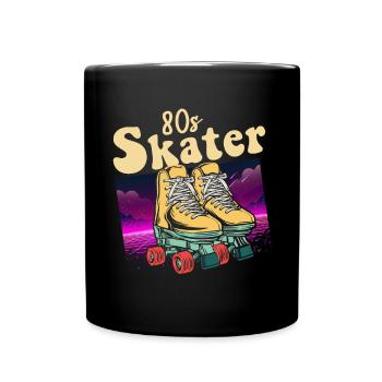 Inline Skater - Tasse einfarbig - Schwarz - Vorne