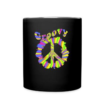 Hippy - Full Colour Mug - black - Front