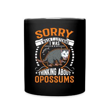 Opossum Cadeau Marsupial Opossum - Mug uni - noir - Devant