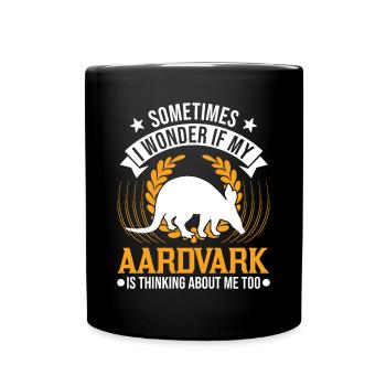 Aardvark Gift Aardvark - Full Colour Mug - black - Front