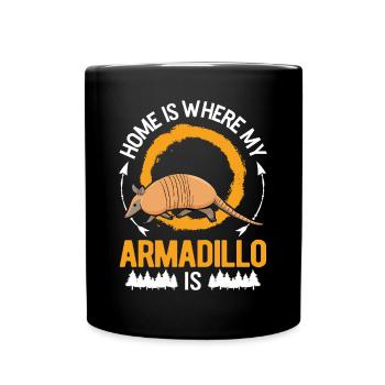 Armadillo Home Armadillo - Full Colour Mug - black - Front