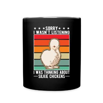 Silk Chicken Cadeau Silkie Chicken Silkie Chicken - Mug uni - noir - Devant
