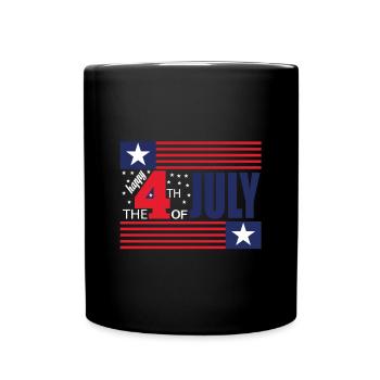 Happy 4th of July - Full Colour Mug - black - Front