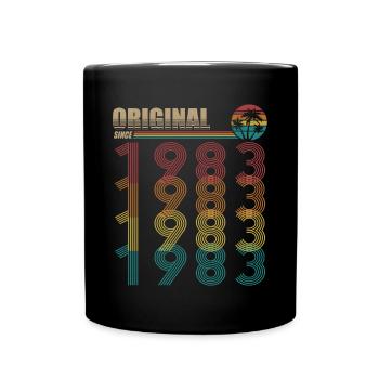 40th birthday born 1983 Original Since 1983 - Full Colour Mug - black - Front