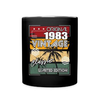 40th Birthday Vintage 1983 Original Classic 1983 - Full Colour Mug - black - Front