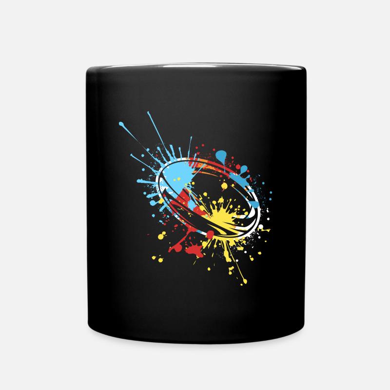 Splash Art Rugby - Mug uni - noir