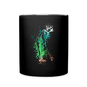 Splash Art Golf Golfeur - Mug uni - noir - Devant