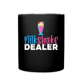 Ich liebe Milchshakes Milchshake Geschenk - Tasse einfarbig - Schwarz - Vorne