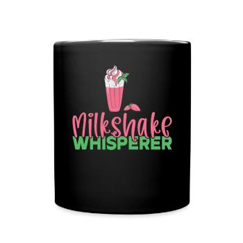 Ich liebe Milchshakes Milchshake Geschenk - Tasse einfarbig - Schwarz - Vorne