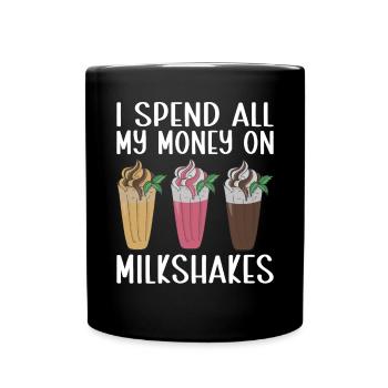 J’adore Milkshakes Milkshake Gift - Mug uni - noir - Devant