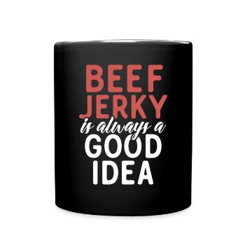 Beef Jerky Gift Beef Jerky Lover - Full Colour Mug - black - Front