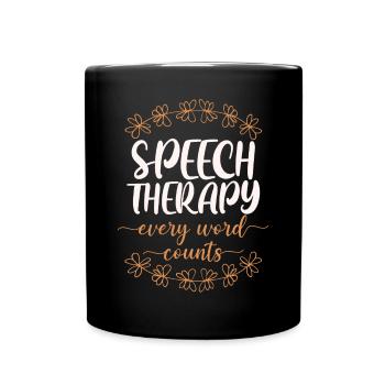 Speech Therapist Therapy Assistant - Full Colour Mug - black - Front