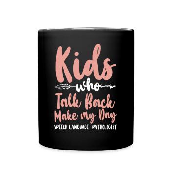 Speech Therapist Therapy Assistant - Full Colour Mug - black - Front