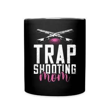 Tontaubenschießen & Lustige Sportschütze Tontauben - Tasse einfarbig - Schwarz - Vorne