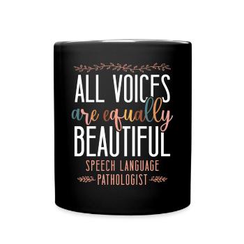 Speech Therapist Therapy Assistant - Full Colour Mug - black - Front