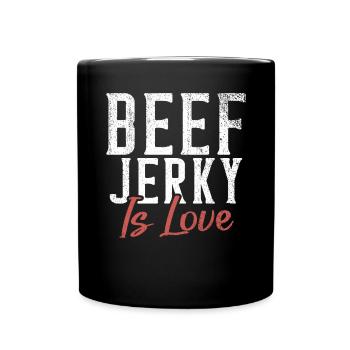 Beef Jerky Gift Beef Jerky Lover - Full Colour Mug - black - Front