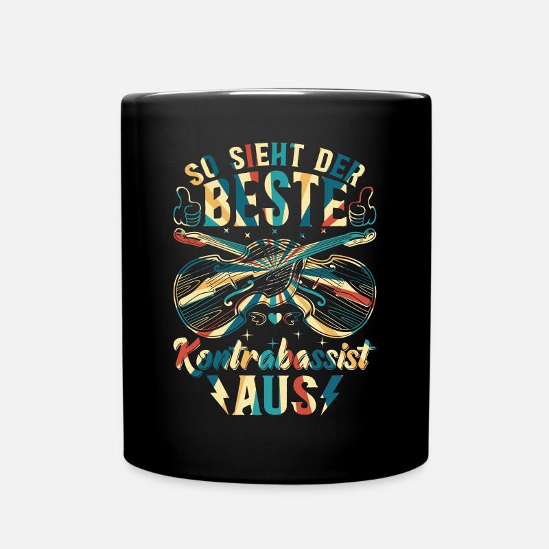 So sieht der Beste Kontrabassist aus - Kontrabass - Tasse einfarbig - Schwarz
