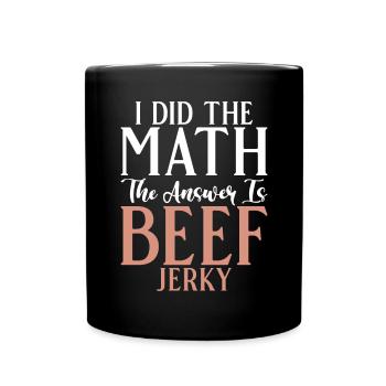 Beef Jerky Gift Beef Jerky Lover - Full Colour Mug - black - Front