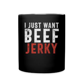 Beef Jerky Gift Beef Jerky Lover - Full Colour Mug - black - Front