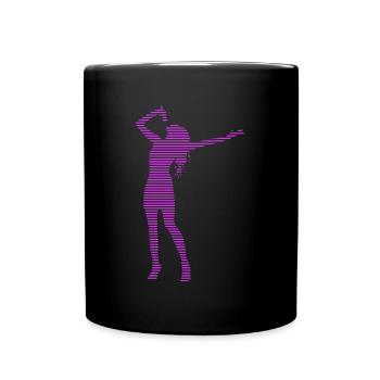 Sängerin - Tasse einfarbig - Schwarz - Vorne