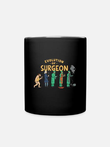 Entwicklung Des Chirurgen - Tasse einfarbig - Schwarz