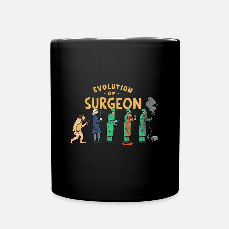 Entwicklung Des Chirurgen - Tasse einfarbig - Schwarz