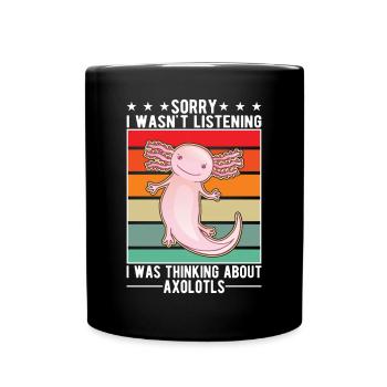 Axolotl Queue Cadeau Amphibien Axolotl - Mug uni - noir - Devant