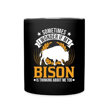 Buffalo Gift Bison Buffallo Buffle d’eau - Mug uni - noir - Devant