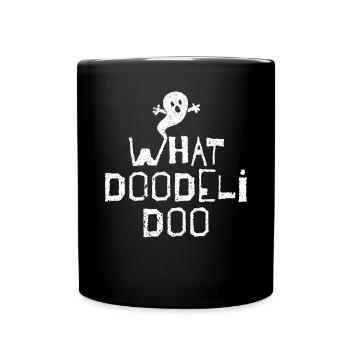 Gespenster Geist Halloween Ersatzkostüm - Tasse einfarbig - Schwarz - Vorne