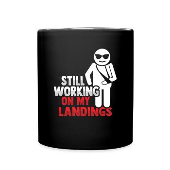 Fractured arm Broken arm - Full Colour Mug - black - Front