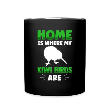 L’oiseau kiwi est la maison L’oiseau kiwi de Nouvelle-Zélande - Mug uni - noir - Devant