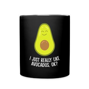 J’aime vraiment les avocats ok drôle d’avocate - Mug uni - noir - Devant