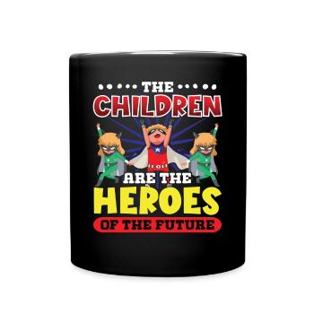 Enseignants Enfants Héros De Futurs Ecoliers - Mug uni - noir - Devant