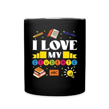 Professeur Love My Students School Classe d’élève - Mug uni - noir - Devant