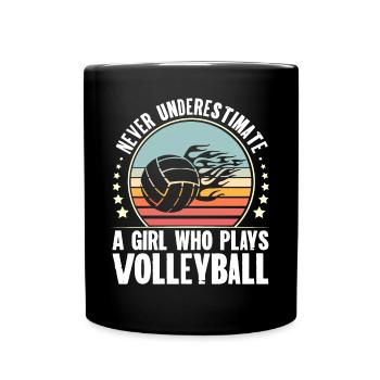 Volley-ball - Mug uni - noir - Devant
