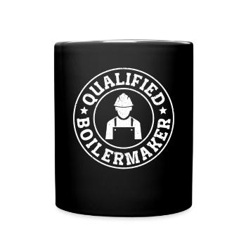 Construction Boilermaker - Tasse einfarbig - Schwarz - Vorne