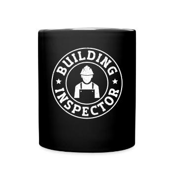 Construction Building Inspector - Tasse einfarbig - Schwarz - Vorne