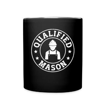 Construction Mason - Tasse einfarbig - Schwarz - Vorne