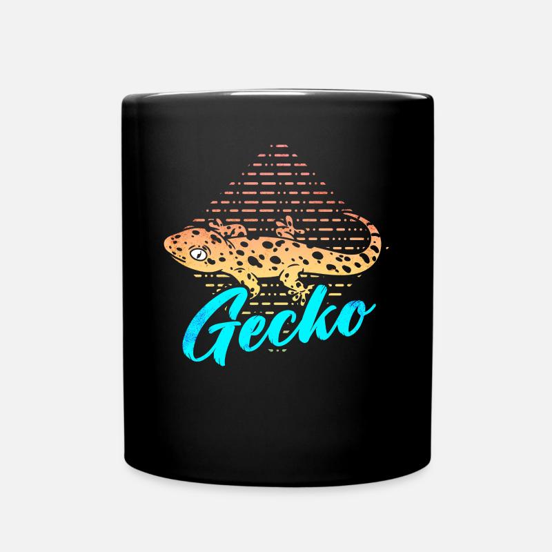 Gecko - Tasse einfarbig - Schwarz